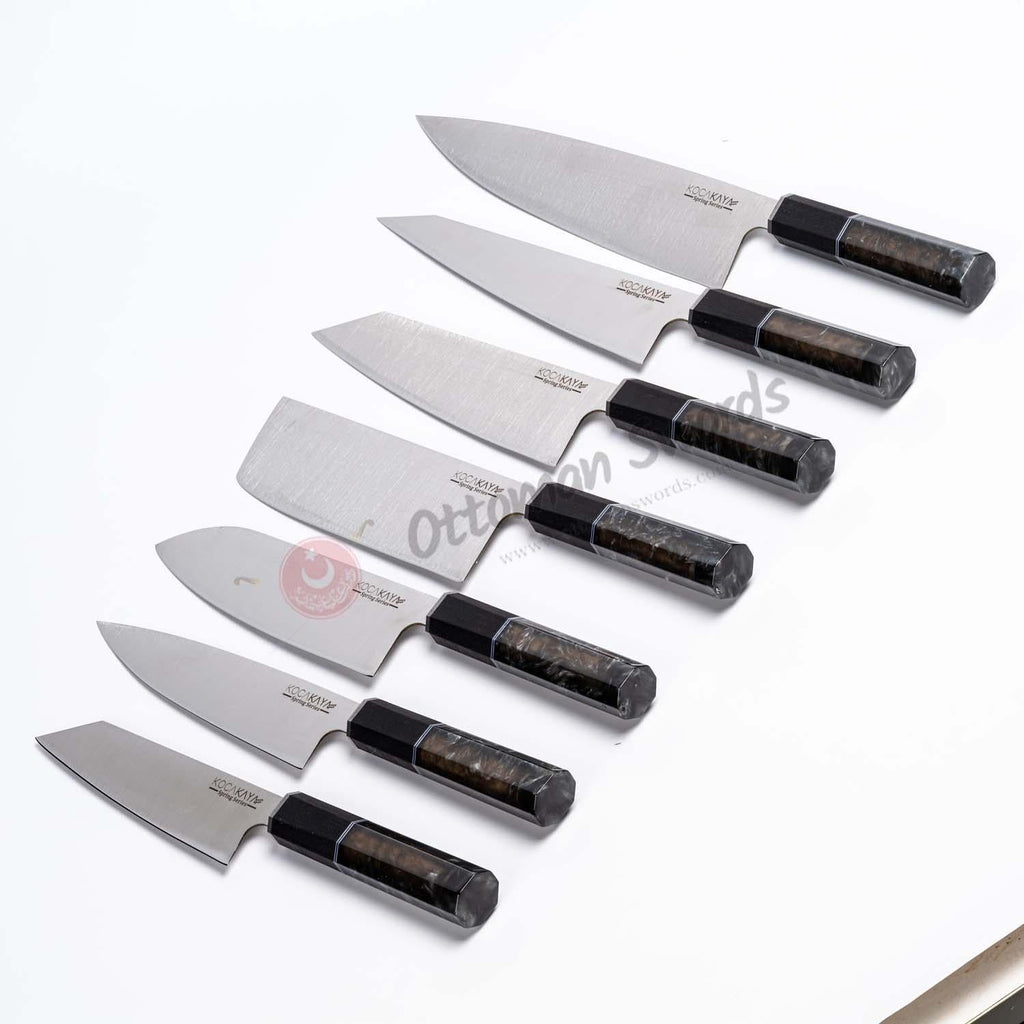 Chef's Knife Set Black vendor-unknown
